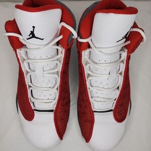 COPY - COPY - AIR JORDAN 13 RETRO GYM RED/FLINT GREY (GS) 884129-600 UNISEX KID…